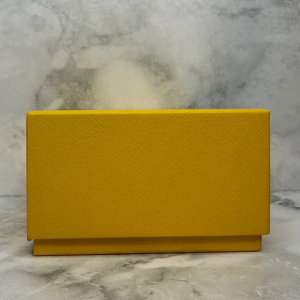 Authentic Swarovski Yellow Rectangular Jewelry Box with Outer Sleeve – Empty
